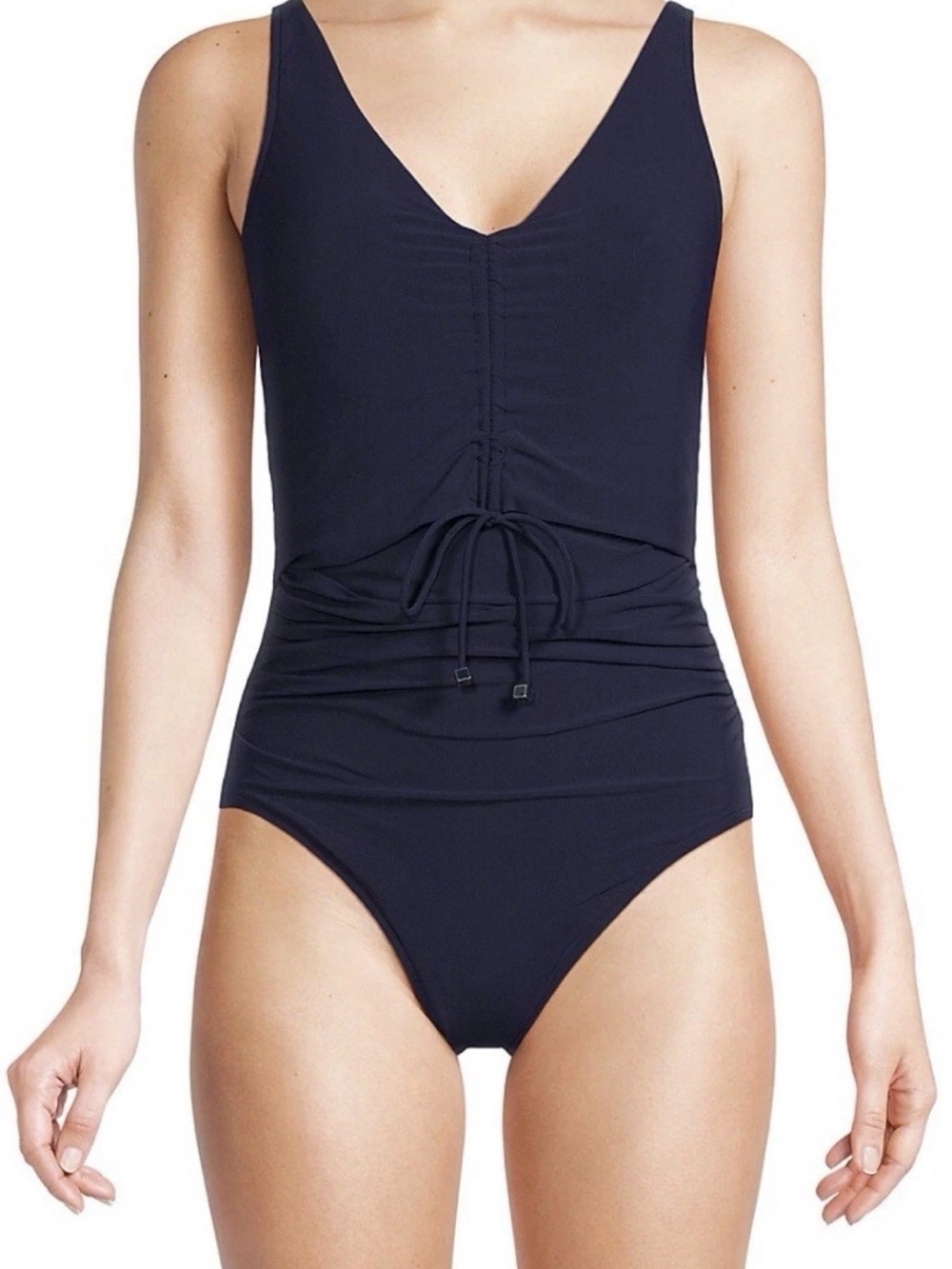 Magicsuit Women's Sansa Ruched One Piece Swimsuit - Navy Blue - Size 12, $170
